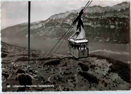 SLuftseilbahn Unterterzen Tannenbodenalp