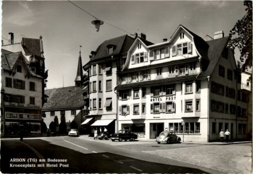 Arbon - Kronenplatz mit Hotel Post
