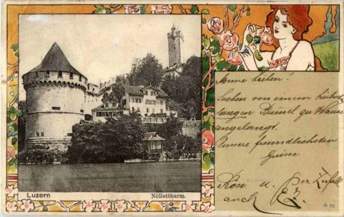 Luzern - Nölletthurm - Litho