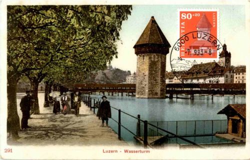 Luzern - Kapellbrücke mit Sonderstempel