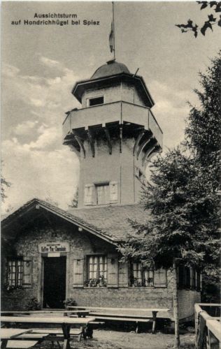 Aussichtsturm auf Hondrichhügel bei Spiez