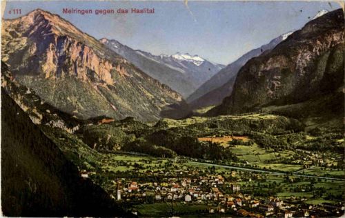 Meiringen gegen das Haslital