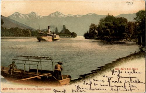 Die Aare bei Thun