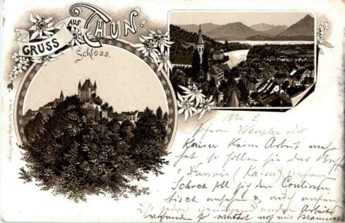 Gruss aus Thun - Litho