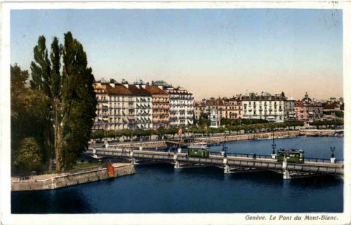 Geneve - Le Pont du Mont Blanc