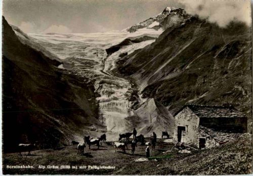 Berninabahn - Alp Grüm mit Palügletscher