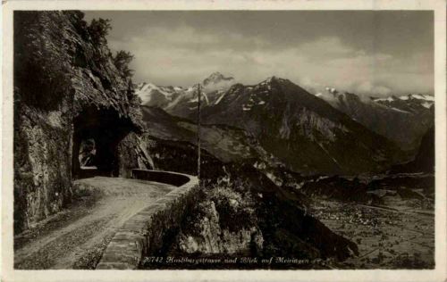 Haslibergstrasse und Blick auf Meiringen