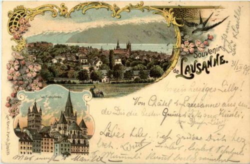 Souvenir de Lausanne - Litho