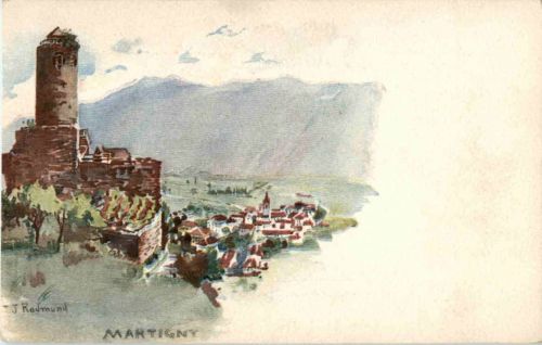 Martigny - Künstlerkarte Redmund