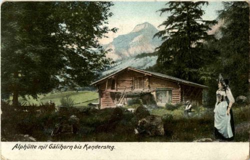 Alphütte mit Gälihorn bis Kandersteg