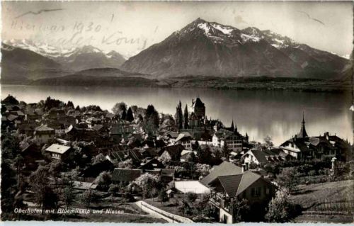 Oberhofen mit Blüemlisalp