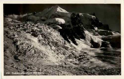 Tschiervahütte mit Gletscher