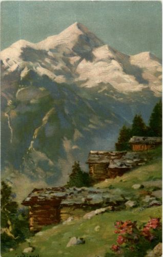 Bietschhorn - Künstlerkarte