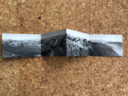 Panorama des roches de Naye sur Montreux - Klappkarte