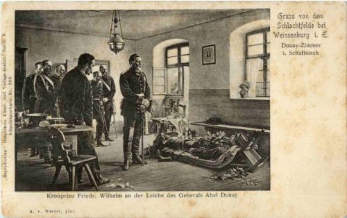 Gruss von dem Schlachtfelde bei Weissenburg