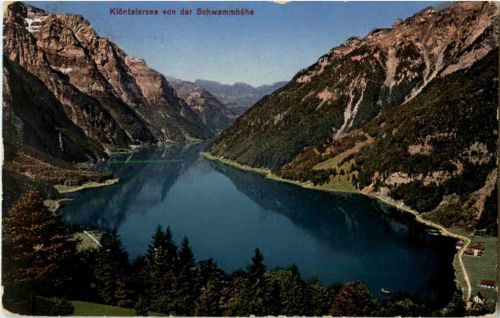 Klöntalstrasse von der Schwammhöhe