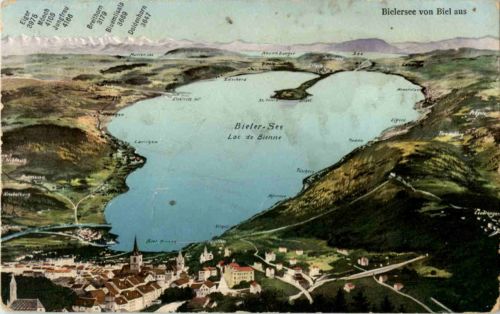 Bielersee von Biel aus