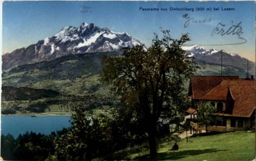 Panorama von Dietschiberg bei Luzern