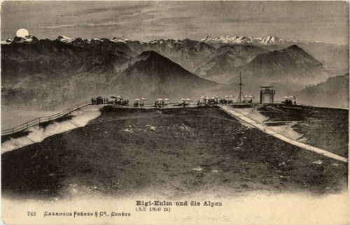 Rigi Kulm und die Alpen