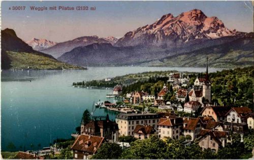 Weggis mit Pilatus