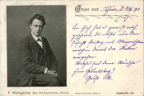 F. Weingartner - Kapellmeister Berlin