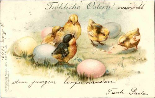 Kücken - Litho