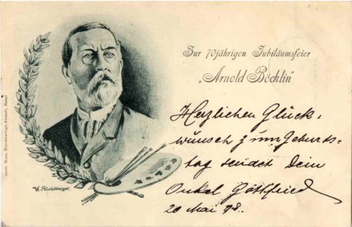 Zur 70jährigen Jubiläumsfeier - Arnold Böcklin - Maler