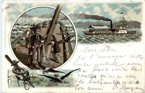 Schifffahrt - Litho