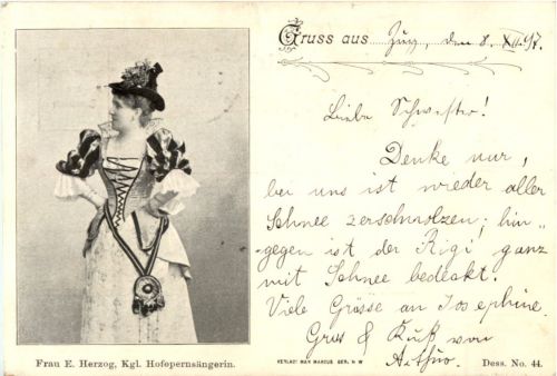 E. Herzog - Hofopernsängerin