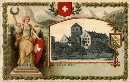 Schloss Arbon - Prägekarte