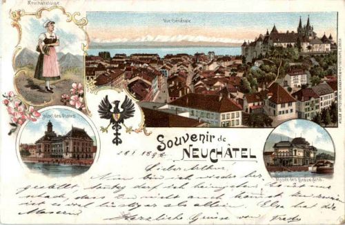 Souvenir de Neuchatel - Litho
