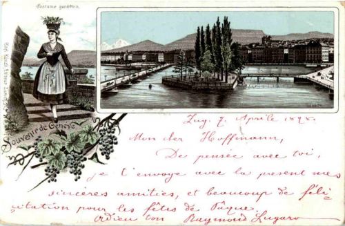 Souvenir de Geneve - Litho