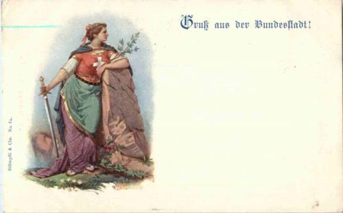 Gruss aus der Bundesstadt - Litho