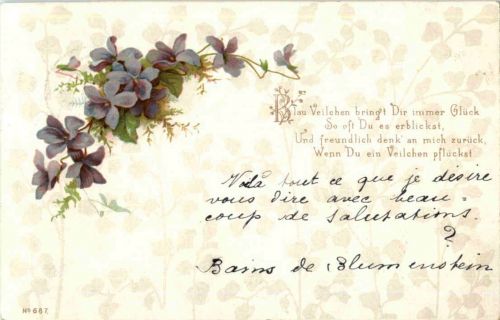 Blumen - Litho