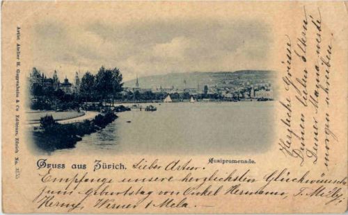 Gruss aus Zürich - Quaipromenade