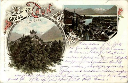 Gruss aus Thun - Litho
