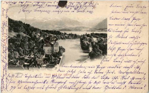 Thun und die Alpen