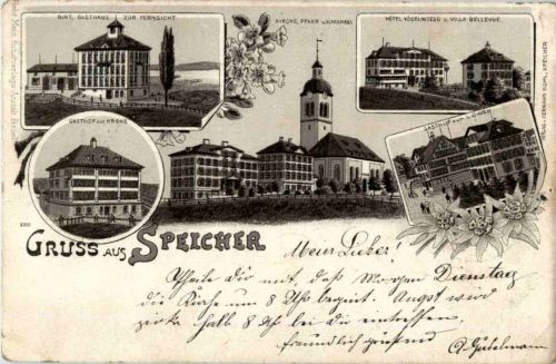 Gruss aus Speicher - Litho