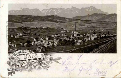 Gruss aus Gais - Litho