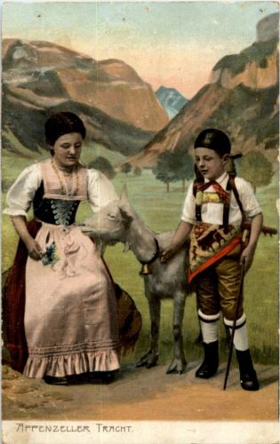 Appenzell - Tracht - Ziege