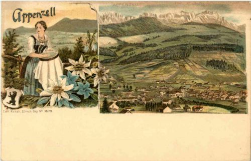 Appenzell - Litho Carl Künzli