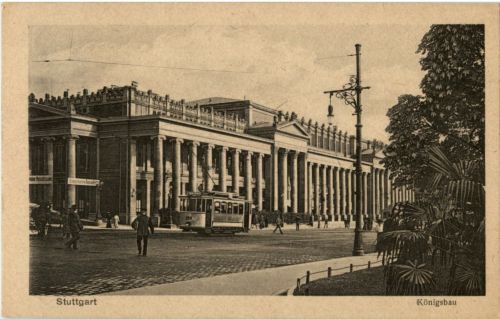Stuttgart - Königsbau mit Strassenbahn