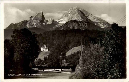 Schloss Lustheim mit Watzmann