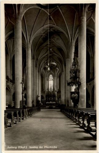 Amberg - Inneres der Pfarrkirche