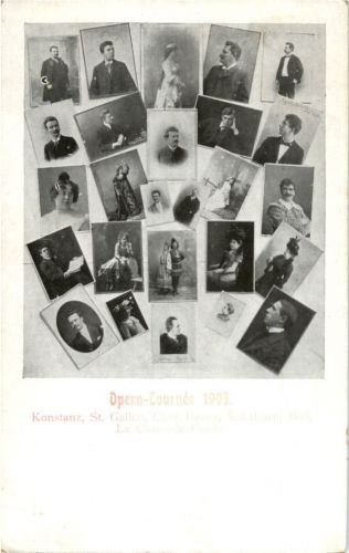 Konstanz - St. Gallen - Davos- Solothurn - Biel - La Chaux de Fonds - Operntournee 1903