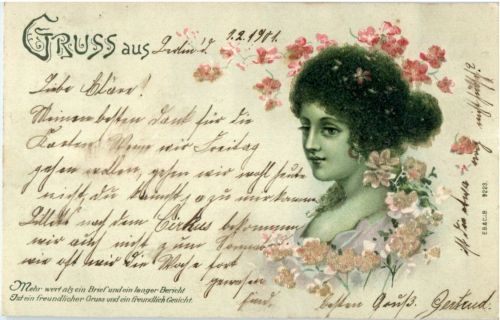 Frau - Litho