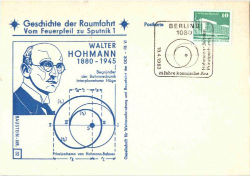 Raumfahrt - Sputnik - Sonderstempel Berlin