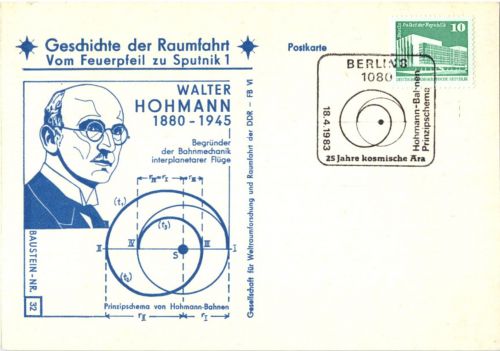 Raumfahrt - Sputnik - Sonderstempel Berlin
