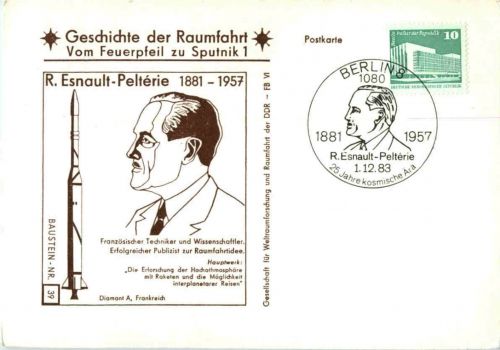 Raumfahrt - Esnault Pelterie - Sonderstempel Berlin