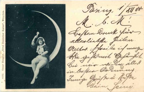 Frau im Mond